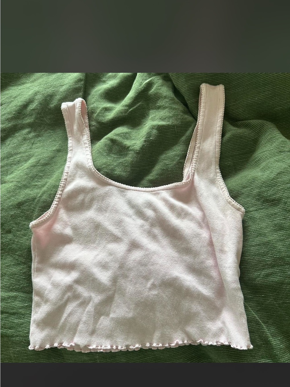 Forever 21 Light Pink Ribbed Crop Tank